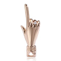 Polished I Love You Hand Sign Brooch In Gold And Silver Tones view 1