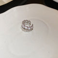 Crystal and Pearl Ear Cuffs in Assorted Sculptural Designs view 6