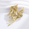 Horse Two Designs Metal Brooch Pin 4.5 x 7 cm for Jackets and Lapels view 4