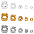 Rounded Square Large Hole Spacer Beads for Jewelry Making view 5