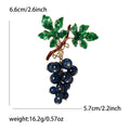 Beaded Grape Cluster Brooch in Blue Purple or Green view 6