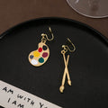 Seven Painter Palette Earring Clip and Necklace Options view 9