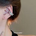 Silver Star Moon And Heart Single Ear Cuff With Decorative Details view 4