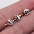6x6x6mm 0.6g Multicolor Zinc Alloy Pumpkin Small Hole Spacer Beads for DIY Bracelet Necklace Making
