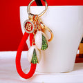 Jeweled Pistachio Keychains in Single Double and Braided Loop Options view 9