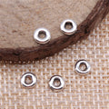 Smooth Ring Metal Spacer Beads in Two Vintage Finishes view 2