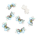 Enamel-Look And Printed Silver Gold Butterfly Alloy Charms in 12 Styles view 6