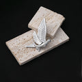 Gold And Silver Tone Peace Dove Bird Metal Brooch Pins view 3