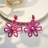 Fuchsia Yarn Daisies