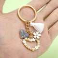 Heart Charm Keychains Featuring Pink Heart Across 33 Pictured Variations view 2