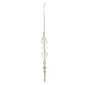 Clear Crystal Pearl Lantern Christmas Tree Hanging Ornament view 5