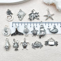 Antique Silver Turtle and Starfish Metal Charms with 16 Listed Options view 3