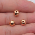 Hammered Round Spacer Beads in Six Metal Color Finishes view 6