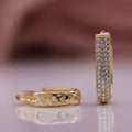 Gold Tone Round Hoop Pendant Connector for Jewelry Making view 2