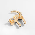 Gold Tone Silver Tone Cat Enamel Two Designs Metal Brooch Pin 2.7 x 3.7 cm 2.7 x 3.7 cm view 3
