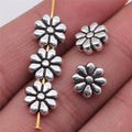 9x9mm 1g Zinc Alloy Flower Small Hole Spacer Beads for Bracelet Necklace Jewelry Making