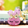 Jeweled Rabbit Keychain Collection in Twenty-Two Pictured Designs view 6
