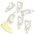 Printed Lounging Cat Alloy Charm Pendants in Seven Designs view 10