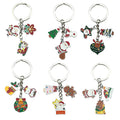 Christmas Charm Keychains Featuring Silver Santa Across 41 Pictured Variations view 5