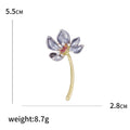 Translucent Lotus Stem Brooch in Four Pastel Colors view 5