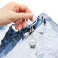 Silver Cleaning Bucket Broom Gloves Charm Keychain view 4