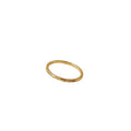 Gold-Tone Thin Partial CZ Pavé Knuckle Stacking Ring view 5