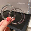 Silver Plain Hoops
