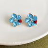 Aqua Ladybug Flower