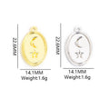 Pastel Moon and Star Oval Enamel Charm Collection for Jewelry Making view 2