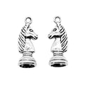 Chess Piece Charms in Knight King Queen and Pawn Designs view 5