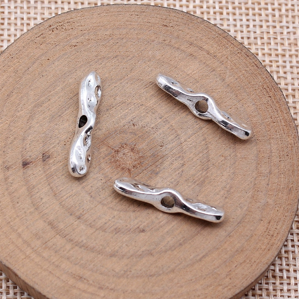 Multi-Color Zinc Alloy Hammered Bow Tie Small Hole Spacer Beads for DIY Jewelry Making