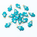 Colorful Evil Eye Enamel Alloy Charms in Eight Options view 8