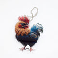 Christmas Rooster Printed Acrylic Ball Chain Hanging Charms view 8