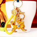 Mixed Jeweled Qilin and Lion Head Keychains in Eleven Pictured Options view 8