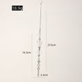 Clear Crystal Bead Drop Christmas Tree Hanging Ornament view 2