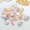 Flocked Animal Plush Keychains Lobster Clasp 13 Styles view 5