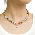 Colorful Bead Pearl Look Short Necklaces in Six Distinct Styles view 6