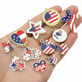 Patriotic American Enamel Charms in Twelve Colorful Designs view 2