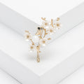 Bird and Blossom Branch Brooch In 2 Color Variants view 6