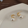 C-Hoop Pearl Drop