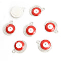 Colorful Round Rhinestone Evil Eye Pendant Charms in 12 Styles view 7