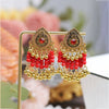 Red Teardrop Studs