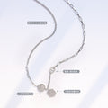 Yes Smiley Disc Hexagon Tag Mixed Link Necklace Gold Steel view 3