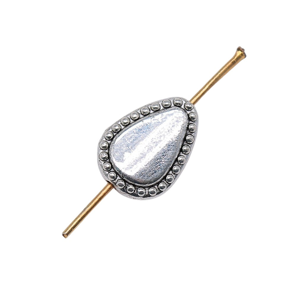13x10x3mm 1.7g Multicolor Zinc Alloy Teardrop Small Hole Spacer Beads for DIY Bracelet Jewelry