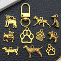 Gold-Tone Dog Metal Charms with 25 Listed Options for DIY Jewelry Making view 2
