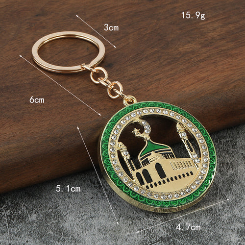 House Rhinestone Zinc Alloy Keychain Bag Charm Gift Accessory
