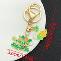 Eight Green Clover Hat and Beer Metal Keychain Designs view 9