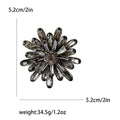 Crystal Teardrop Petal Flower Brooch Four Color Options view 7
