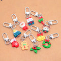 Resin Christmas Charm Keychains Lobster Clasp 10 Styles view 2