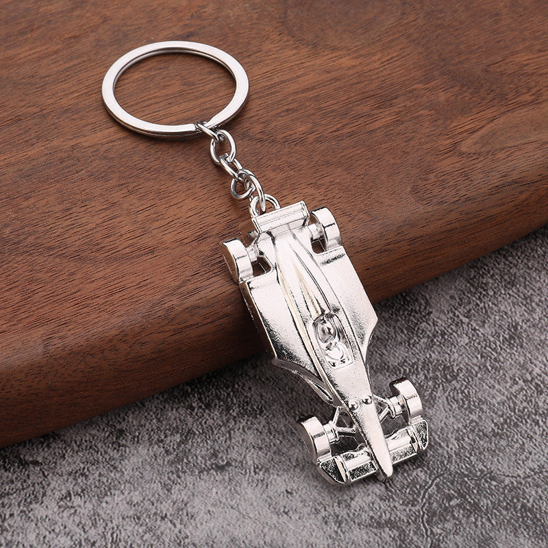 Formula Race Car Metal Keychain Zinc Alloy Sports Car Key Ring